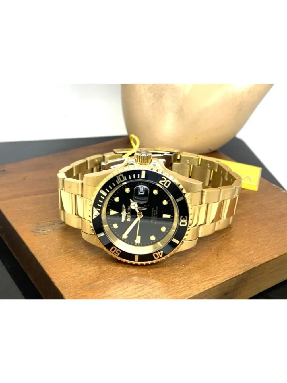 Invicta Men's Watch 26975 Pro Diver Black Dial Gold Stainless Steel Quartz 40mm